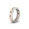 Load image into Gallery viewer, bezel-round-black-diamond-mens-wedding-ring-in-white-gold-FDM11147GBLACKANGLE2-NL-WG