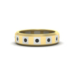 Load image into Gallery viewer, bezel-round-black-diamond-mens-wedding-ring-in-yellow-gold-FDM11147GBLACK-NL-YG
