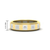 Load image into Gallery viewer, bezel-round-diamond-mens-wedding-ring-in-yellow-gold-FDM11147-NL-YG-HW