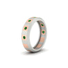 Load image into Gallery viewer, bezel-round-emerald-mens-wedding-ring-in-white-gold-FDM11147GEMGRANGLE2-NL-WG