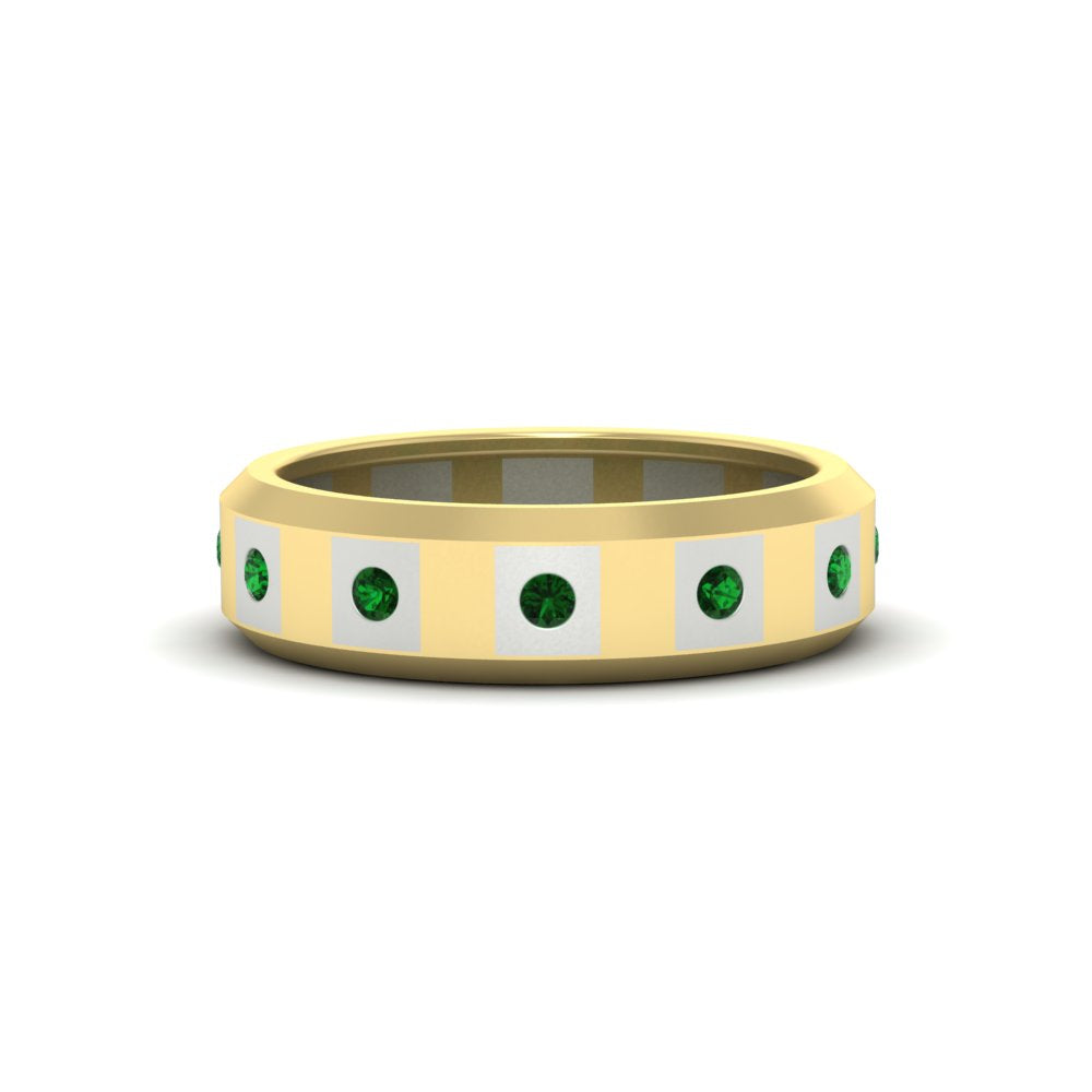 bezel-round-emerald-mens-wedding-ring-in-yellow-gold-FDM11147GEMGR-NL-YG