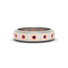 Load image into Gallery viewer, bezel-round-pink-sapphire-mens-wedding-ring-in-white-gold-FDM11147GSADRPI-NL-WG