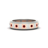 Load image into Gallery viewer, bezel-round-ruby-mens-wedding-ring-in-white-gold-FDM11147GRUDR-NL-WG