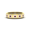 Load image into Gallery viewer, bezel-round-ruby-mens-wedding-ring-in-yellow-gold-FDM11147GRUDR-NL-YG