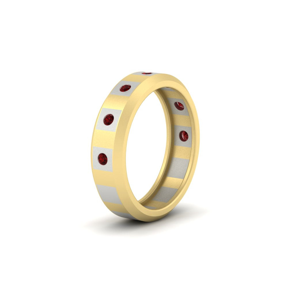bezel-round-ruby-mens-wedding-ring-in-yellow-gold-FDM11147GRUDRANGLE2-NL-YG