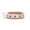 Load image into Gallery viewer, bezel-round-sapphire-mens-wedding-ring-in-rose-gold-FDM11147GSABL-NL-RG-HW