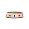 Load image into Gallery viewer, bezel-round-sapphire-mens-wedding-ring-in-rose-gold-FDM11147GSABL-NL-RG