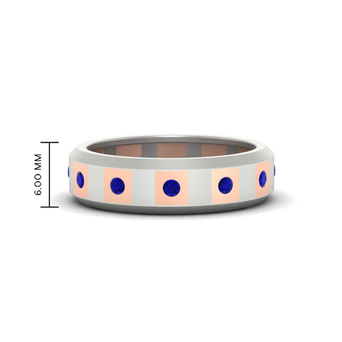 bezel-round-sapphire-mens-wedding-ring-in-white-gold-FDM11147GSABL-NL-WG-HW