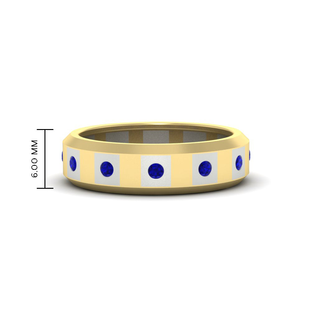 bezel-round-sapphire-mens-wedding-ring-in-yellow-gold-FDM11147GSABL-NL-YG-HW