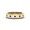 Load image into Gallery viewer, bezel-round-sapphire-mens-wedding-ring-in-yellow-gold-FDM11147GSABL-NL-YG