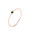 Load image into Gallery viewer, bezel-round-tiny-stackable-band-emerald-ring-in-rose-gold-FD9400RORGEMGR-NL-RG.jpg