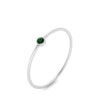 Load image into Gallery viewer, bezel-round-tiny-stackable-band-emerald-ring-in-white-gold-FD9400RORGEMGR-NL-WG.jpg
