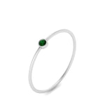 Load image into Gallery viewer, bezel-round-tiny-stackable-band-emerald-ring-in-white-gold-FD9400RORGEMGR-NL-WG.jpg
