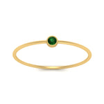 Load image into Gallery viewer, bezel-round-tiny-stackable-band-emerald-ring-in-yellow-gold-FD9400RORGEMGR-NL-YG.jpg
