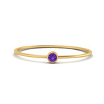Load image into Gallery viewer, bezel-round-tiny-stackable-band-purple-topaz-ring-in-yellow-gold-FD9400RORGVITO-NL-YG.jpg
