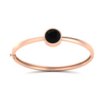 Load image into Gallery viewer, Bezel Set Solitaire Bangle Bracelet