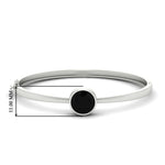 Load image into Gallery viewer, Bezel Set Solitaire Bangle Bracelet