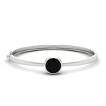 Load image into Gallery viewer, Bezel Set Solitaire Bangle Bracelet