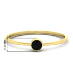 Load image into Gallery viewer, Bezel Set Solitaire Bangle Bracelet
