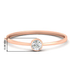 Load image into Gallery viewer, Bezel Set Solitaire Bangle Bracelet
