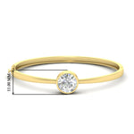 Load image into Gallery viewer, Bezel Set Solitaire Bangle Bracelet