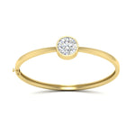 Load image into Gallery viewer, Bezel Set Solitaire Bangle Bracelet