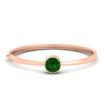 Load image into Gallery viewer, Bezel Set Solitaire Bangle Bracelet