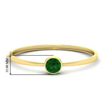 Load image into Gallery viewer, Bezel Set Solitaire Bangle Bracelet