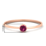 Load image into Gallery viewer, Bezel Set Solitaire Bangle Bracelet