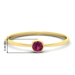 Load image into Gallery viewer, Bezel Set Solitaire Bangle Bracelet