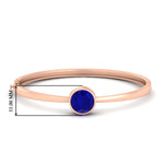 Load image into Gallery viewer, Bezel Set Solitaire Bangle Bracelet