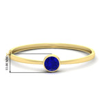 Load image into Gallery viewer, Bezel Set Solitaire Bangle Bracelet