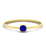Load image into Gallery viewer, Bezel Set Solitaire Bangle Bracelet