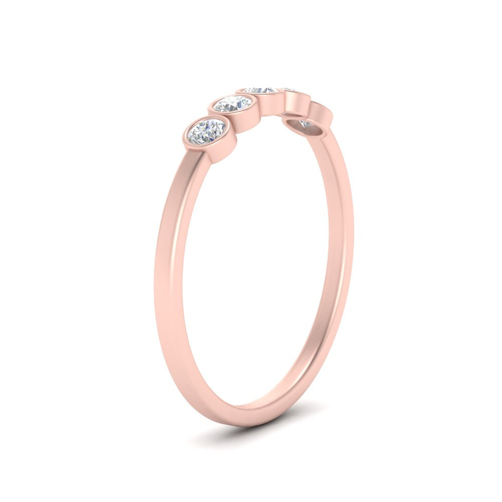 bezel-set-5-round-diamond-wedding-ring-0.25-ct.-in-FD10558B-0.05CT-NL-RG