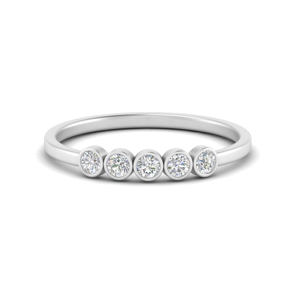 bezel-set-5-round-diamond-wedding-ring-0.25-ct.-in-FD10558B-0.05CT-NL-WG