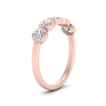 Load image into Gallery viewer, bezel-set-5-round-diamond-wedding-ring-1-ct.-in-FD10558B-0.20CT-NL-RG
