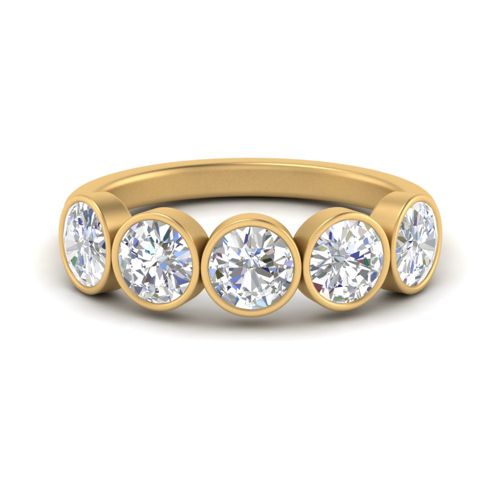 bezel-set-5-round-diamond-wedding-ring-2-ct.-in-FD10558B-0.50CT-NL-YG