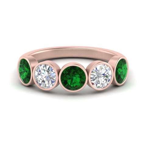 bezel-set-5-round-emerald-wedding-ring-2-ct.-in-rose-gold-FD10558B-0.50CTGEMGR-NL-RG.jpg?v=1757070531