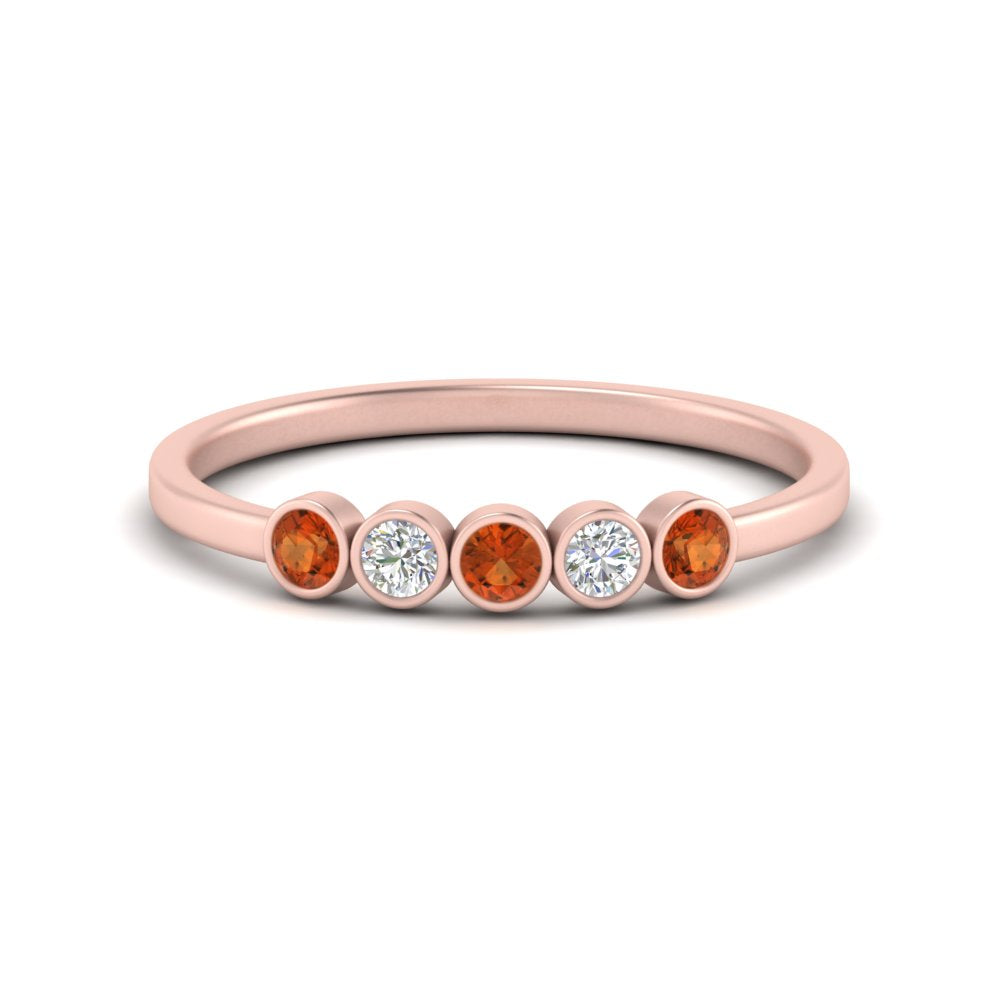bezel-set-5-round-orange-sapphire-wedding-ring-0.25-ct.-in-FD10558B-0.05CTGSAOR-NL-RG