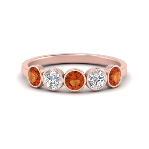 bezel-set-5-round-orange-sapphire-wedding-ring-1-ct.-in-rose-gold-FD10558B-0.20CTGSAOR-NL-RG.jpg?v=1757070486