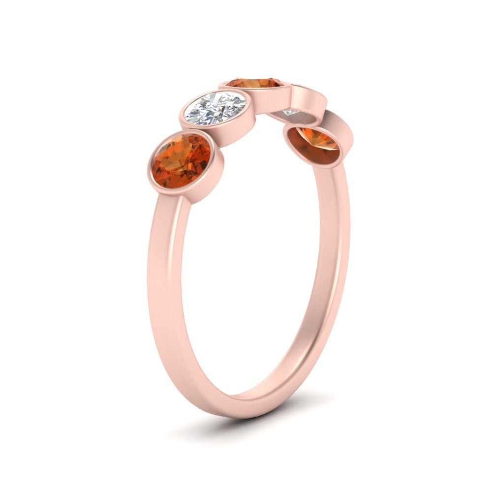 bezel-set-5-round-orange-sapphire-wedding-ring-1-ct.-in-FD10558B-0.20CTGSAOR-NL-RG