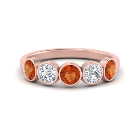 bezel-set-5-round-orange-sapphire-wedding-ring-1.50-carat-in-rose-gold-FD10558B-0.30CTGSAOR-NL-RG.jpg?v=1757070512
