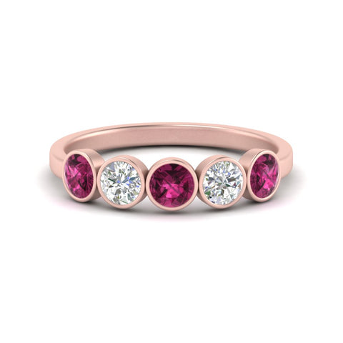 bezel-set-5-round-pink-sapphire-wedding-ring-1-ct.-in-rose-gold-FD10558B-0.20CTGSADRPI-NL-RG.jpg?v=1757070485
