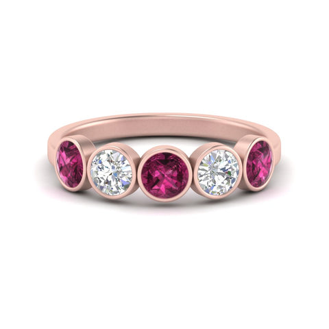 bezel-set-5-round-pink-sapphire-wedding-ring-1.50-carat-in-rose-gold-FD10558B-0.30CTGSADRPI-NL-RG.jpg?v=1757070512