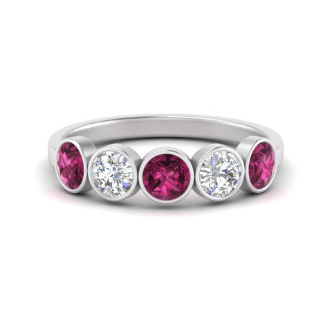 bezel-set-5-round-pink-sapphire-wedding-ring-1.50-carat-in-white-gold-FD10558B-0.30CTGSADRPI-NL-WG.jpg?v=1757070513