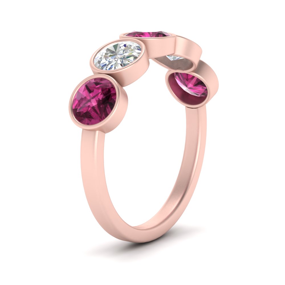 bezel-set-5-round-pink-sapphire-wedding-ring-2-ct.-in-FD10558B-0.50CTGSADRPI-NL-RG