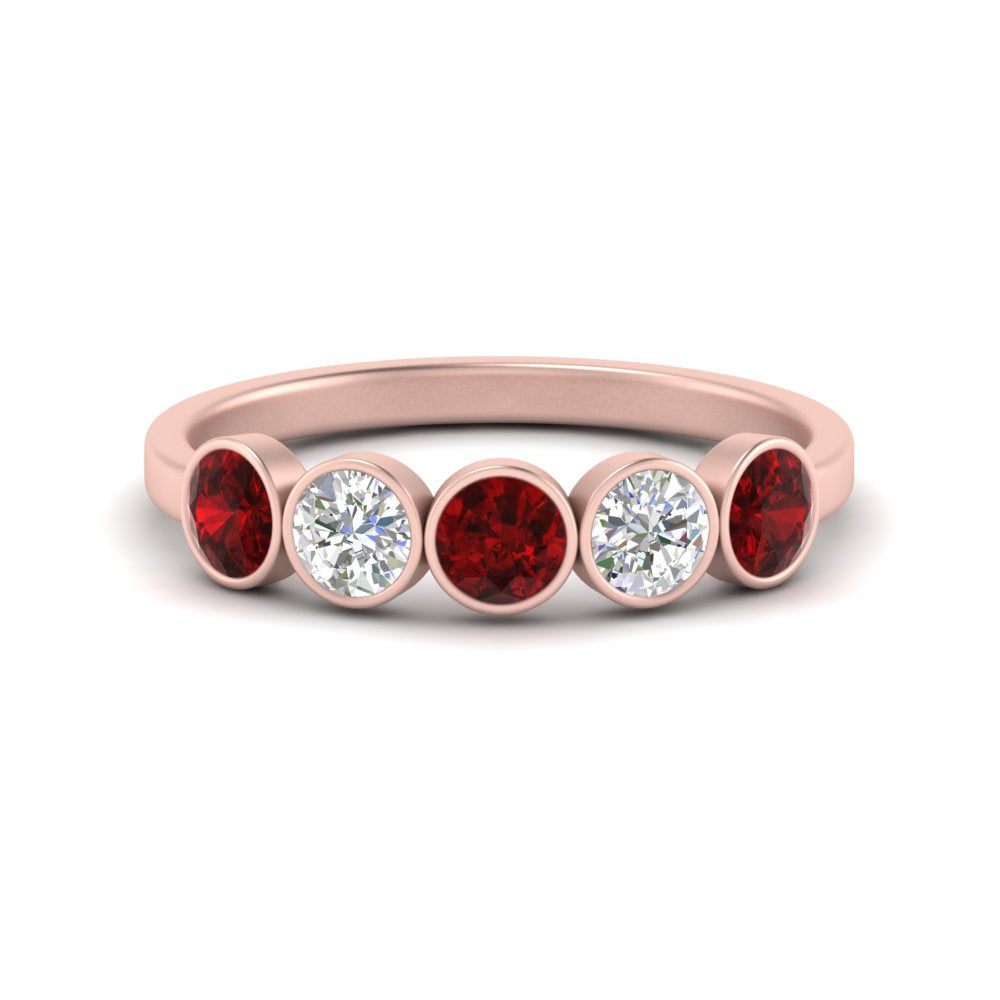 bezel-set-5-round-ruby-wedding-ring-1-ct.-in-FD10558B-0.20CTGRUDR-NL-RG