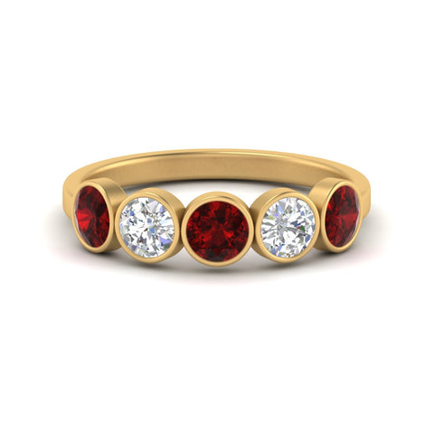 bezel-set-5-round-ruby-wedding-ring-1.50-carat-in-yellow-gold-FD10558B-0.30CTGRUDR-NL-YG.jpg?v=1757070515