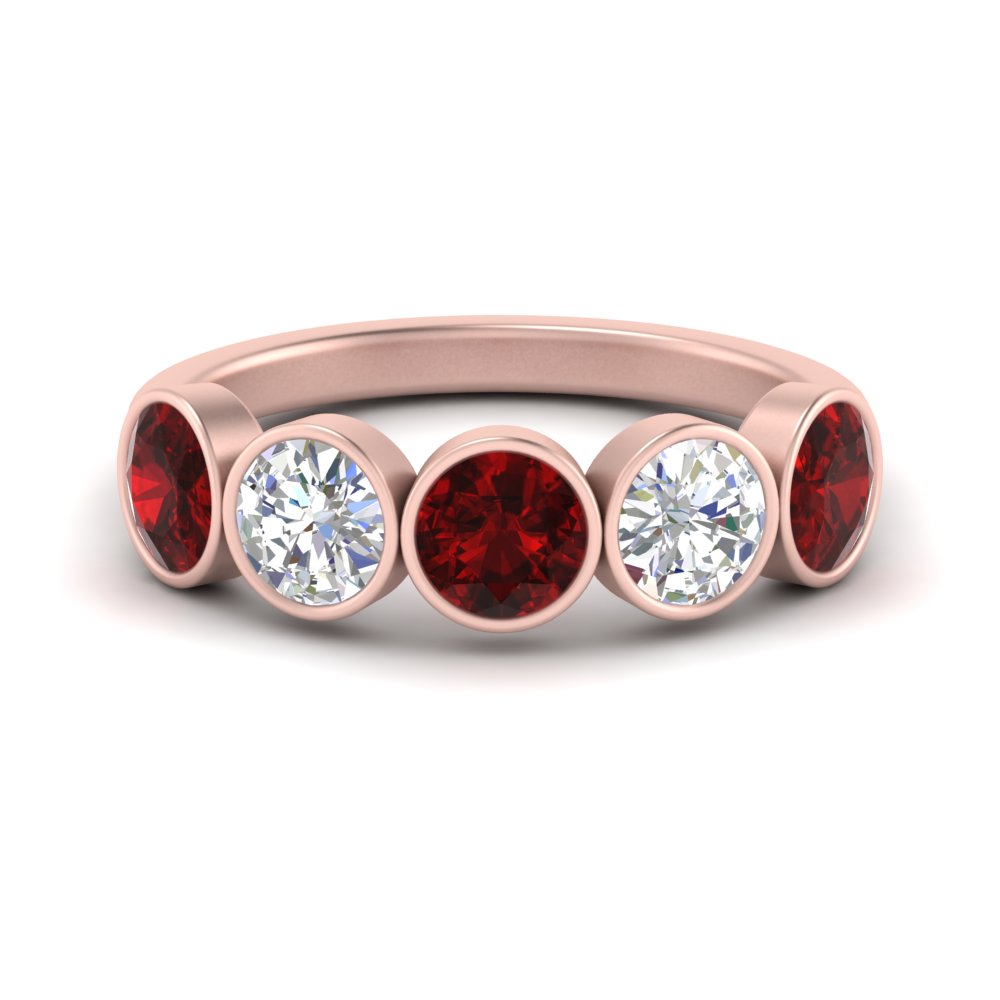 bezel-set-5-round-ruby-wedding-ring-2-ct.-in-FD10558B-0.50CTGRUDR-NL-RG