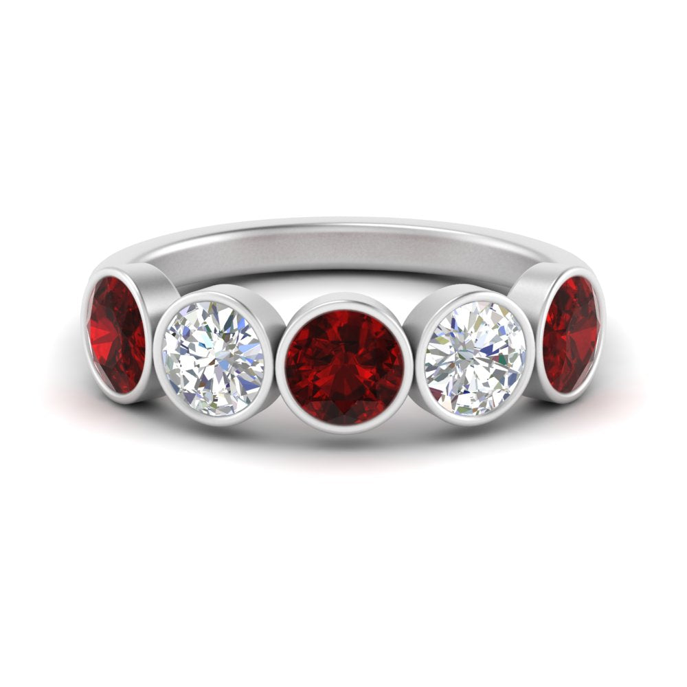 bezel-set-5-round-ruby-wedding-ring-2-ct.-in-FD10558B-0.50CTGRUDR-NL-WG